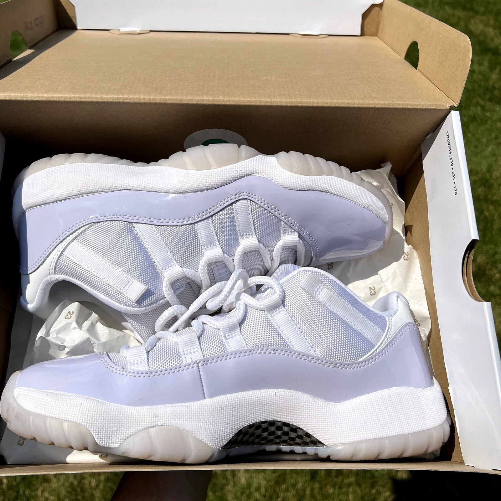 Air Jordan 11 Retro Low Pure Violet Women's Shoes - Size 10.5