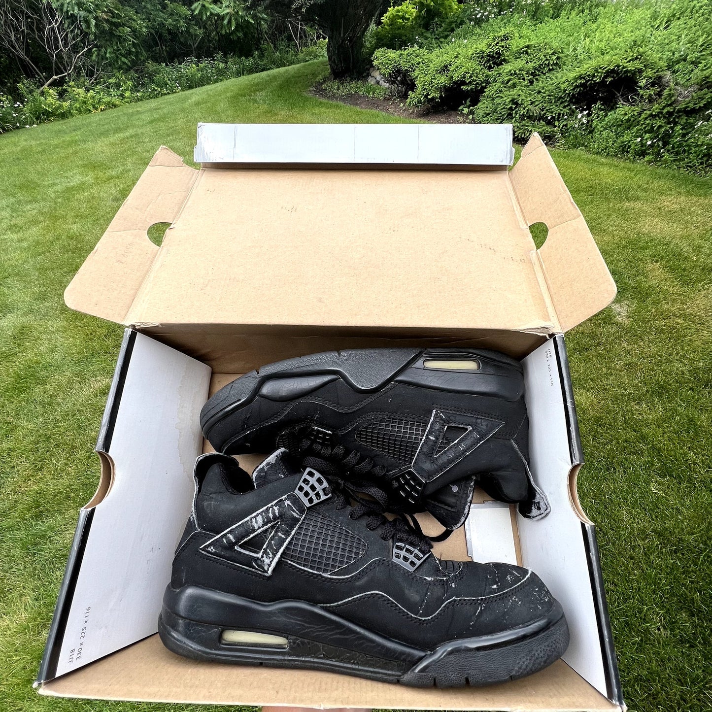 Air Jordan 4 Retro Black Cat 2006 Men's Shoes - Size 9