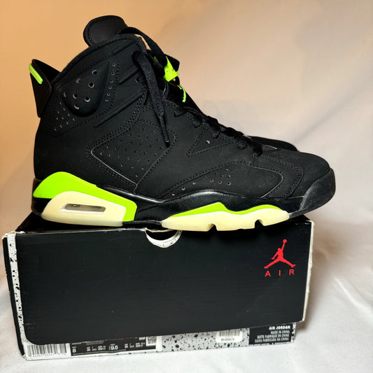 Air Jordan 6 Retro Electric Green Men's Shoes - Size 8