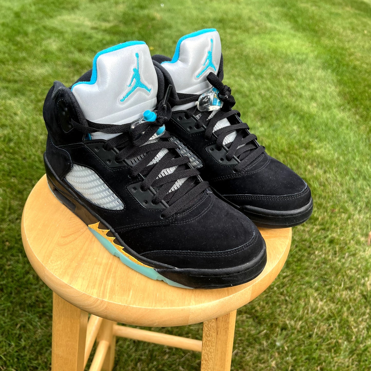 Air Jordan 5 Retro Aqua Men's Shoes - Size 10