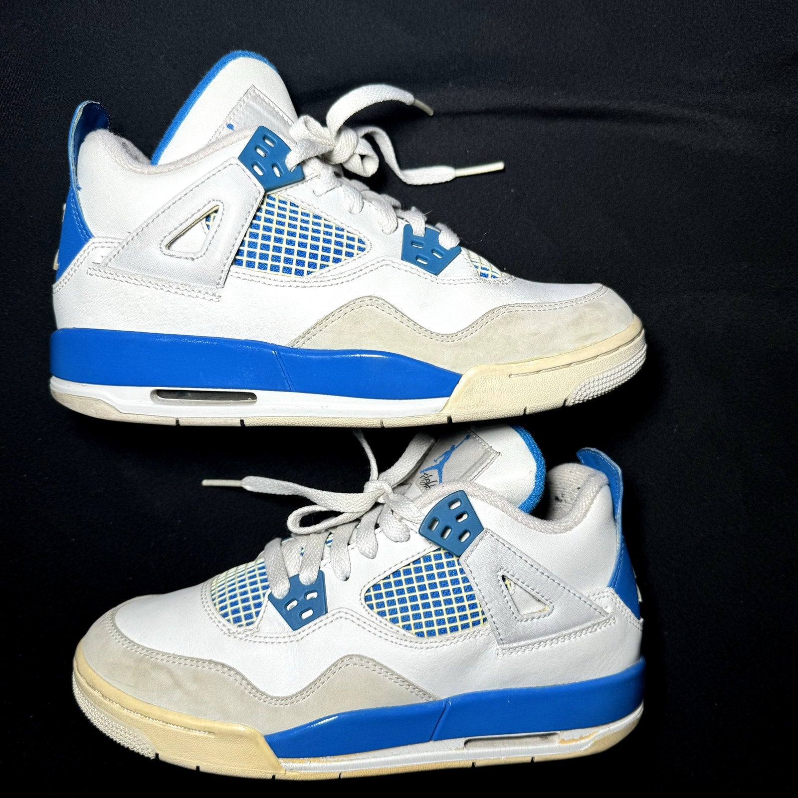 Air Jordan 4 Retro GS Military Blue 2012 Kids Shoes - Size 5