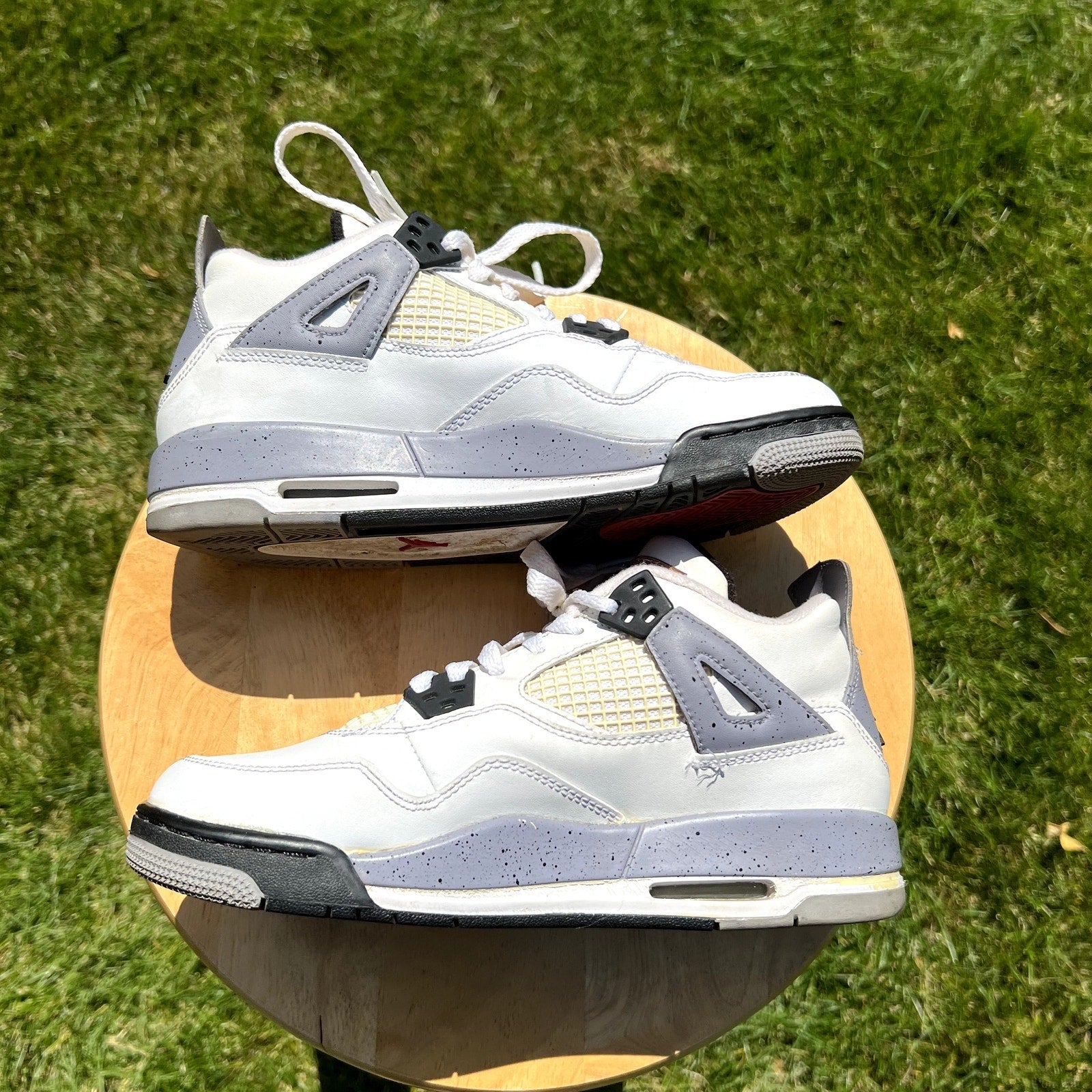 Air Jordan 4 Retro GS White Cement 2012 Kids Shoes - Size 5.5