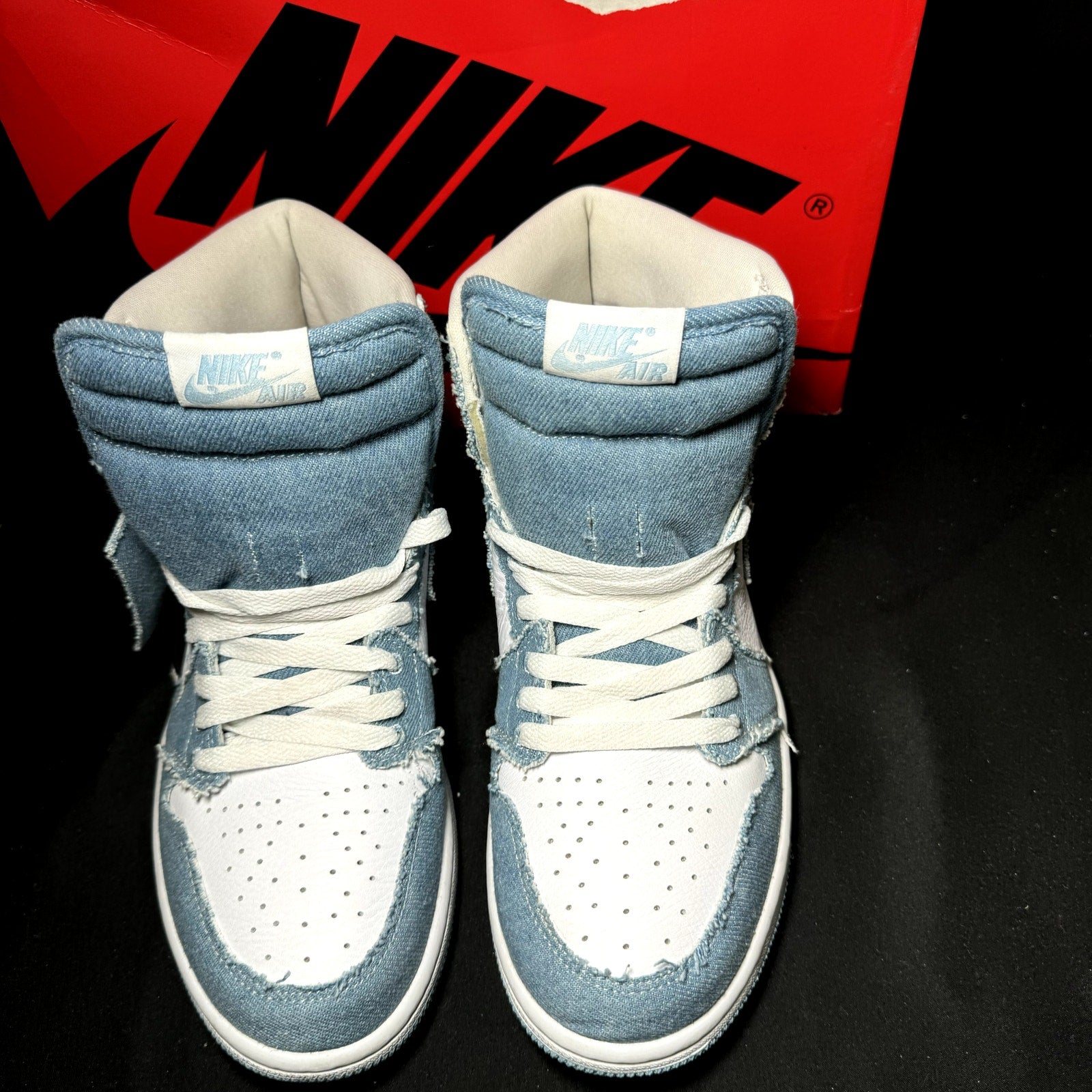 Air Jordan 1 Retro High OG Denim Women's Shoes - Size 9