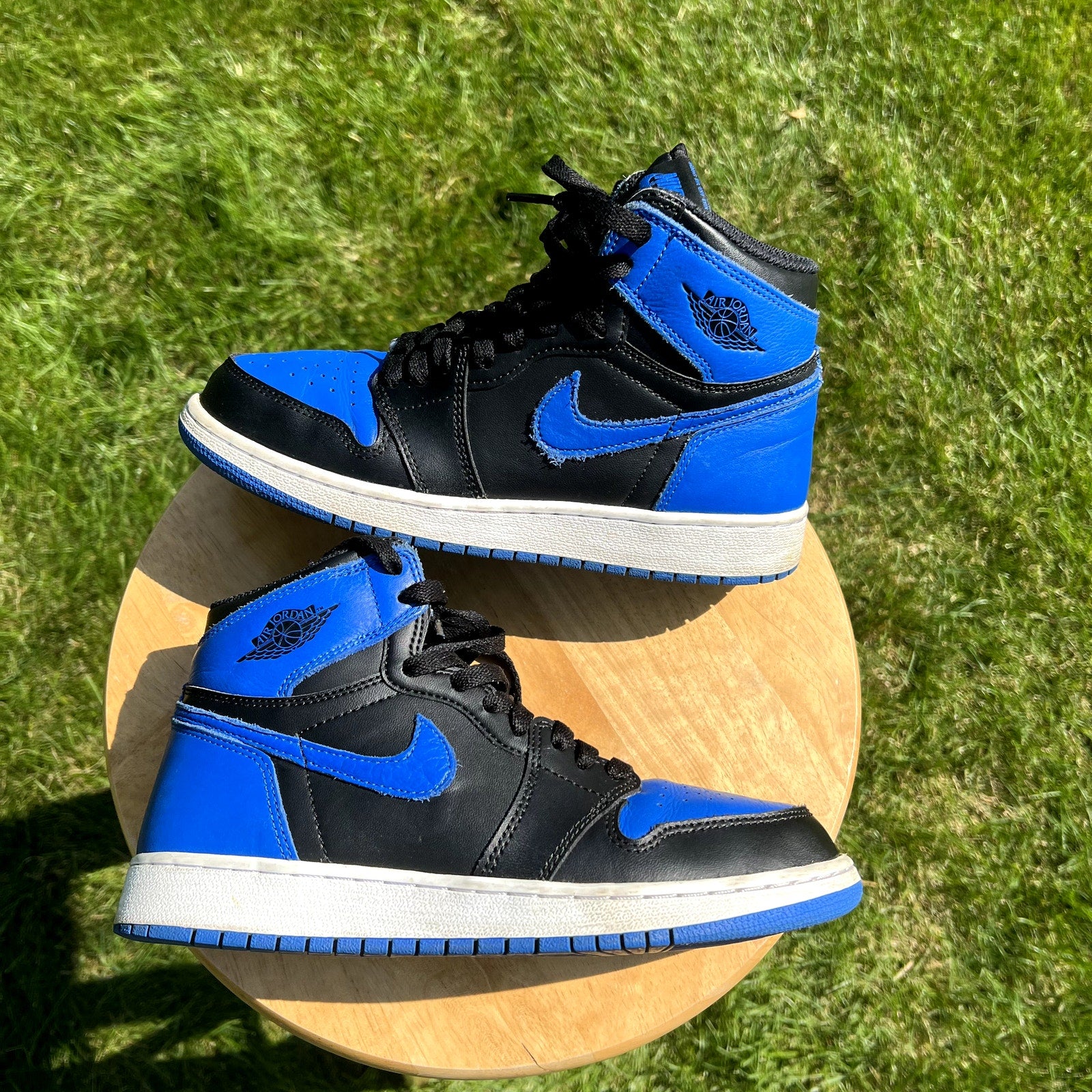 Air Jordan 1 Retro High OG BG Royal 2017 Kids Shoes - Size 6