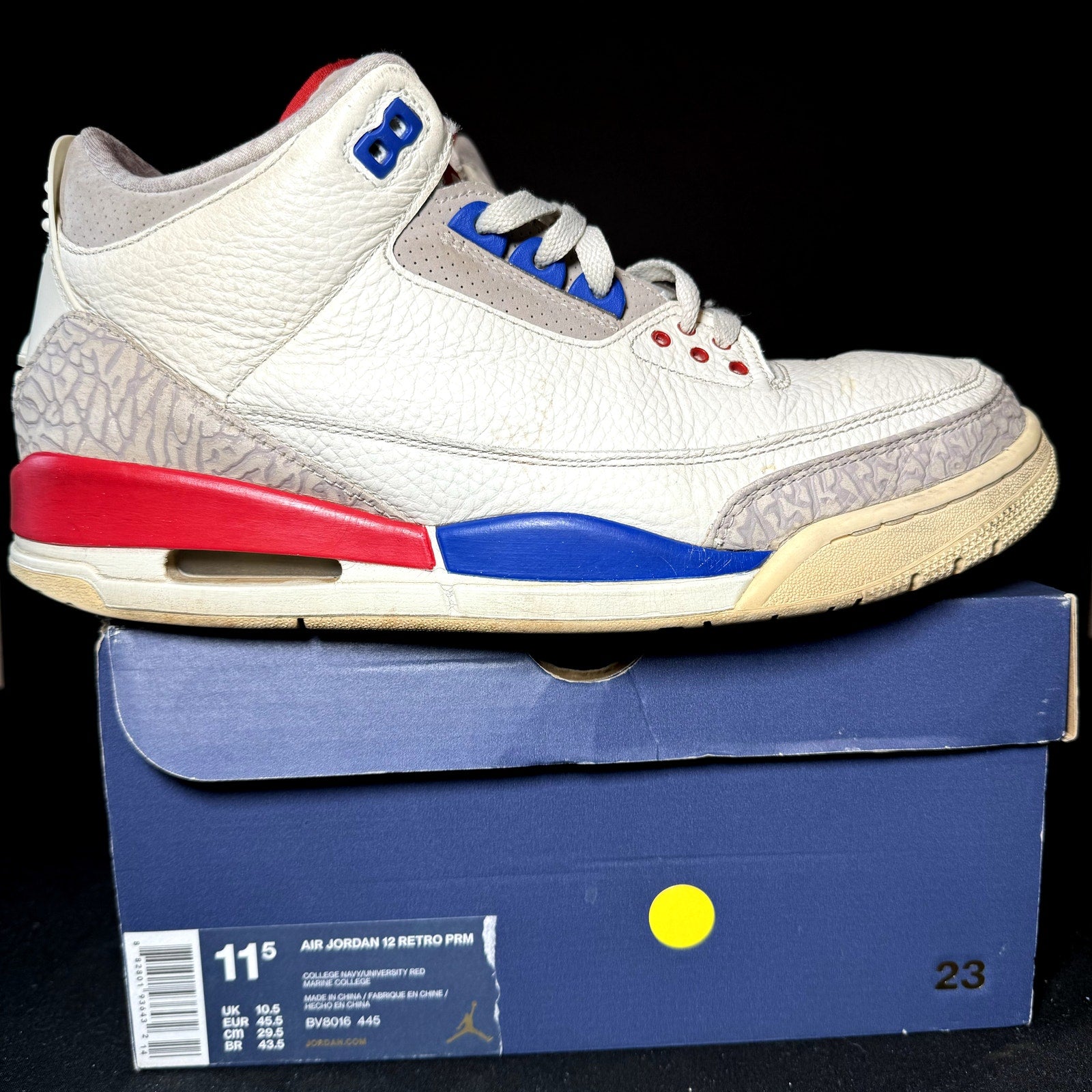 Air Jordan 3 Retro International Flight Men's Shoes - Size 11.5