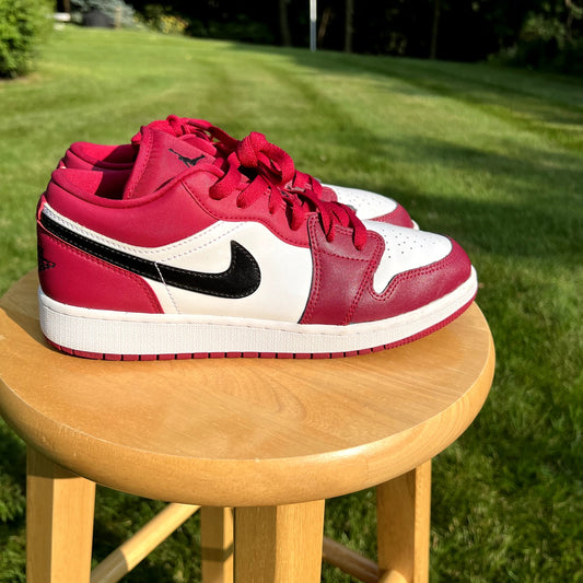 Air Jordan 1 Retro Low GS Noble Red 2020 Men's Shoes - Size 6.5