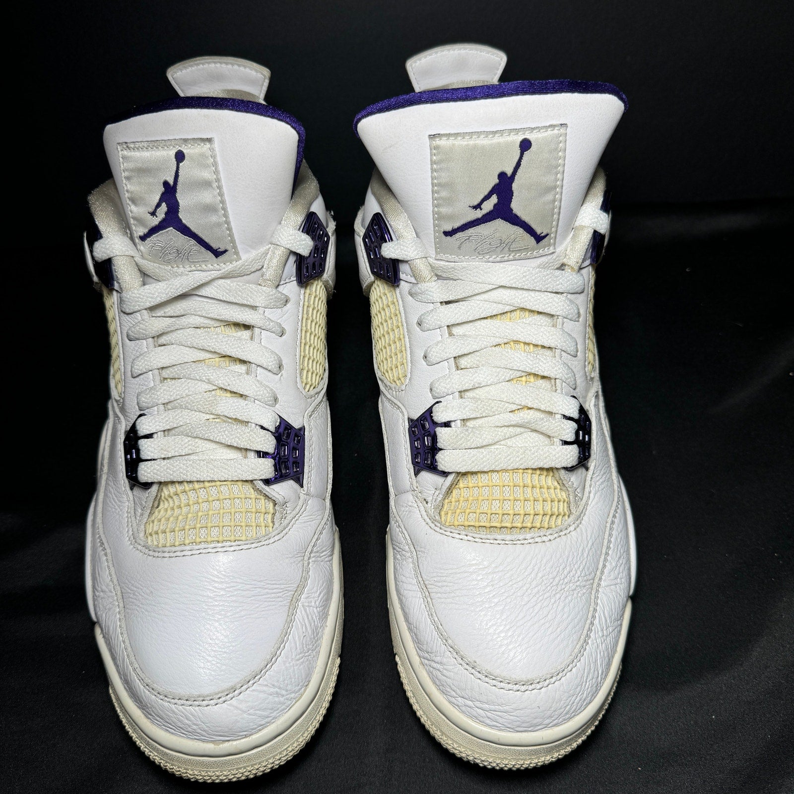 Air Jordan 4 Retro Purple Metallic Men's Shoes - Size 10.5