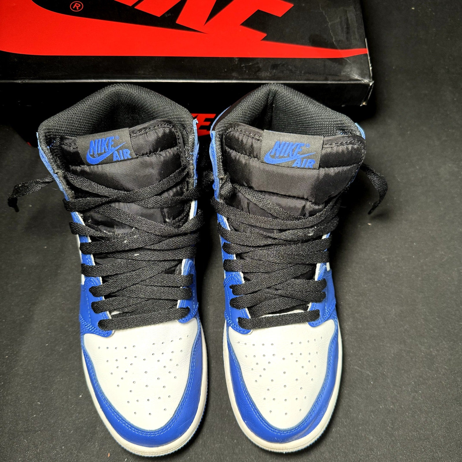 Air Jordan 1 Retro High OG BG Game Royal 2018 Kids Shoes - Size 6.5