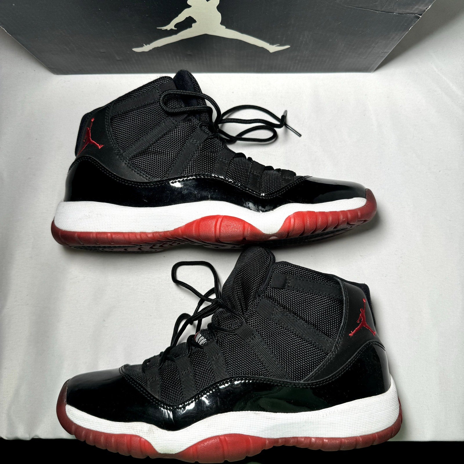 Air Jordan 11 Retro GS Bred 2012 Kids Shoes - Size 7