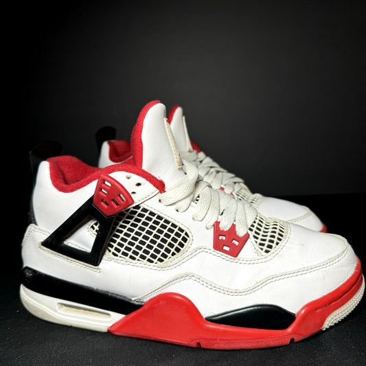 Air Jordan 4 Retro OG GS Fire Red 2020 Kids Shoes - Size 5.5