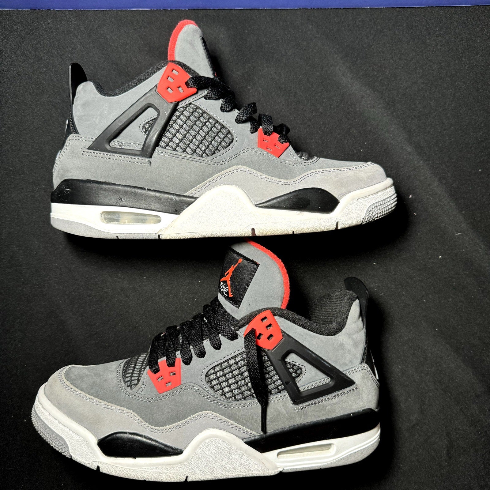 Air Jordan 4 Retro GS Infrared Kids Shoes - Size 7