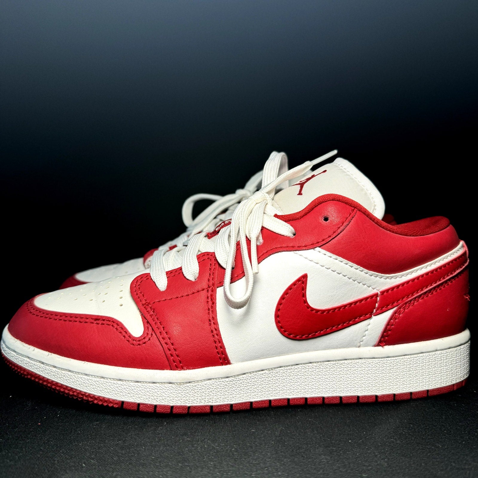 Air Jordan 1 Low GS Gym Red Kids Shoes - Size 4.5