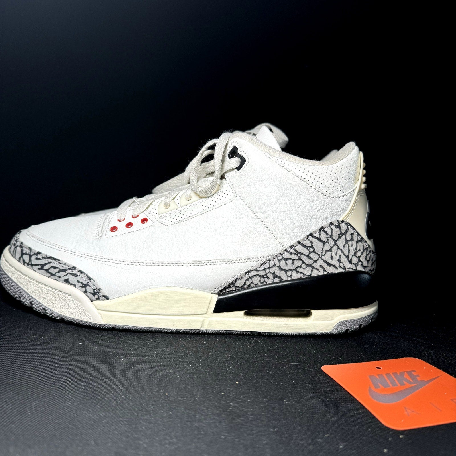 Air Jordan 3 Retro White Cement Reimagined Men's Shoes - Size 9.5