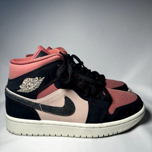 Air Jordan 1 Mid Canyon Rust Women's Shoes - Size 7.5