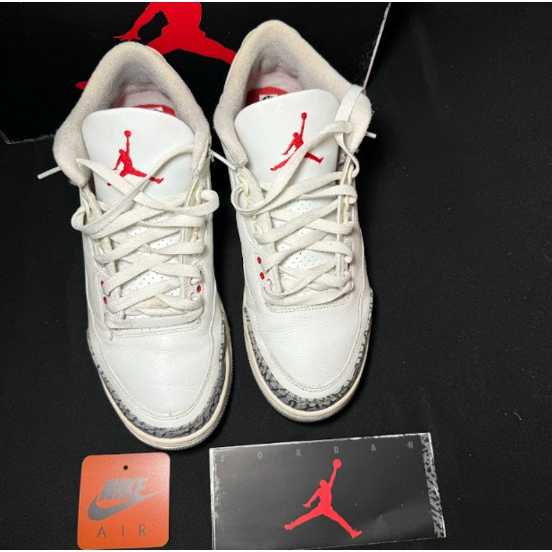 Air Jordan 3 Retro White Cement Reimagined Men's Shoes - Size 10