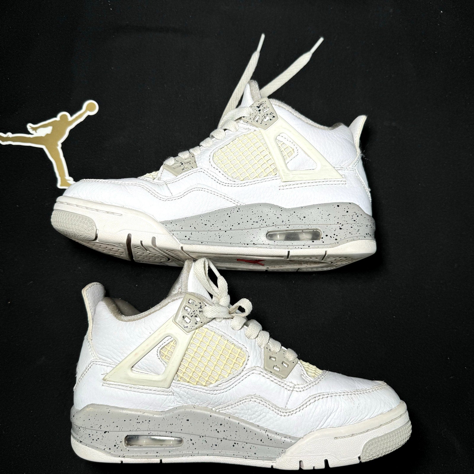 Air Jordan 4 Retro White Oreo 2021 Kids Shoes - Size 4