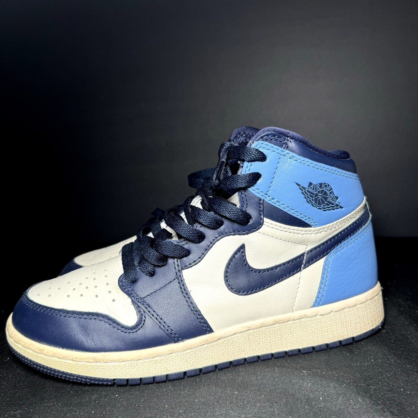 Air Jordan 1 Retro High OG GS Obsidian Kids Shoes - Size 6