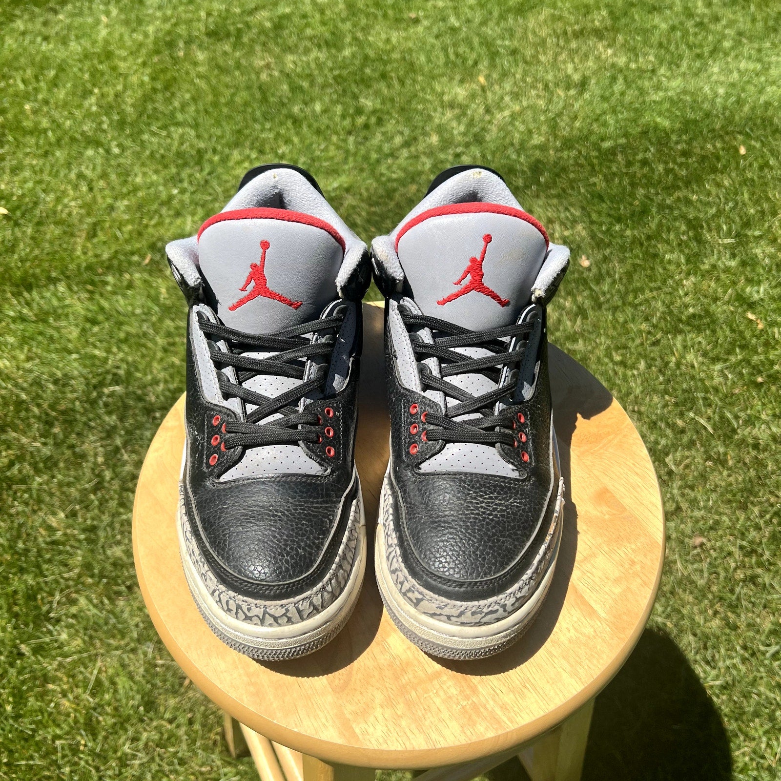 Air Jordan 3 Retro OG Black Cement 2018 Men's Shoes - Size 9.5