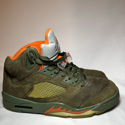 Air Jordan 5 Retro LS Olive Men's Shoes - Size 9.5