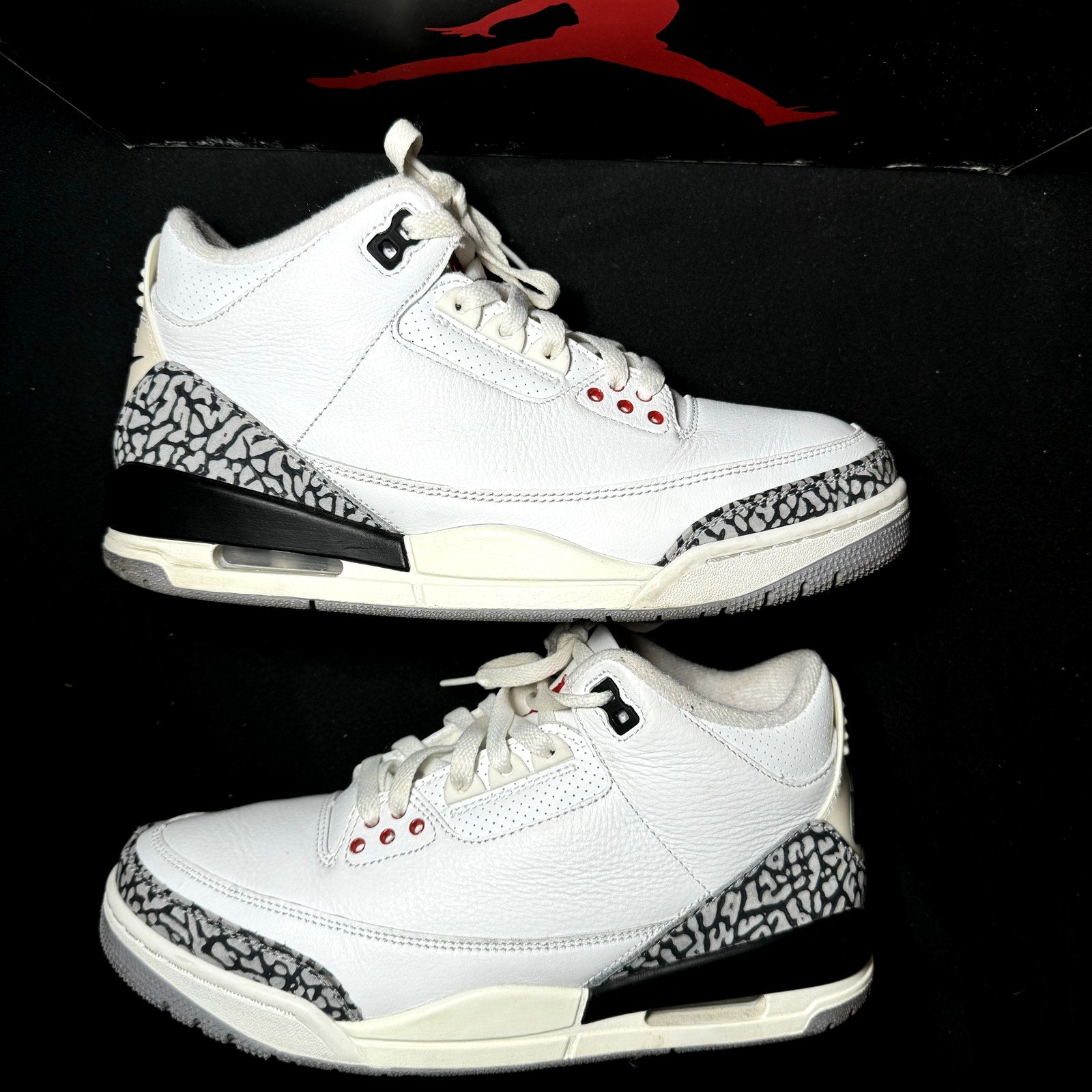 Air Jordan 3 Retro White Cement Reimagined Men's Shoes - Size 8