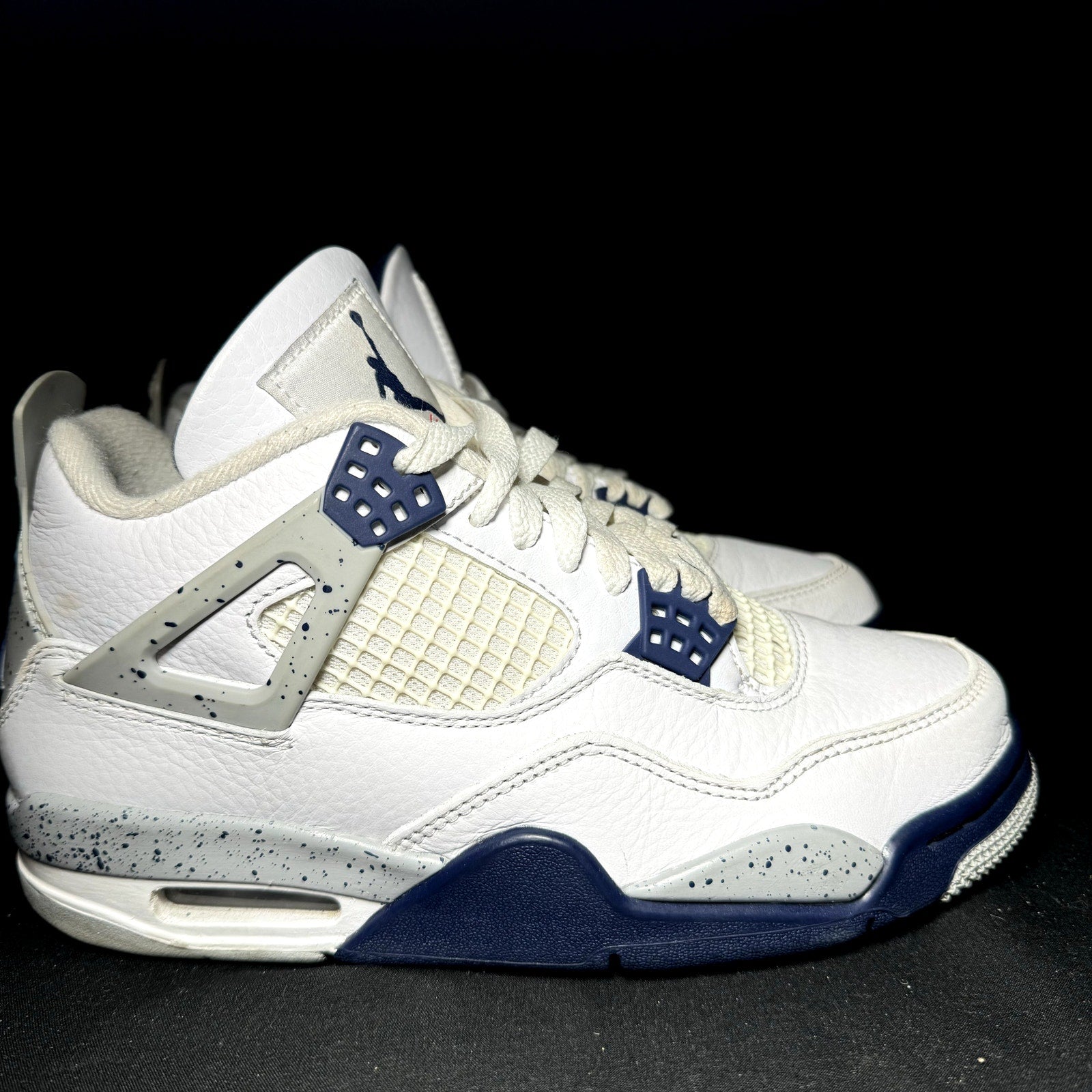 Air Jordan 4 Retro Midnight Navy Kids Shoes - Size 4.5