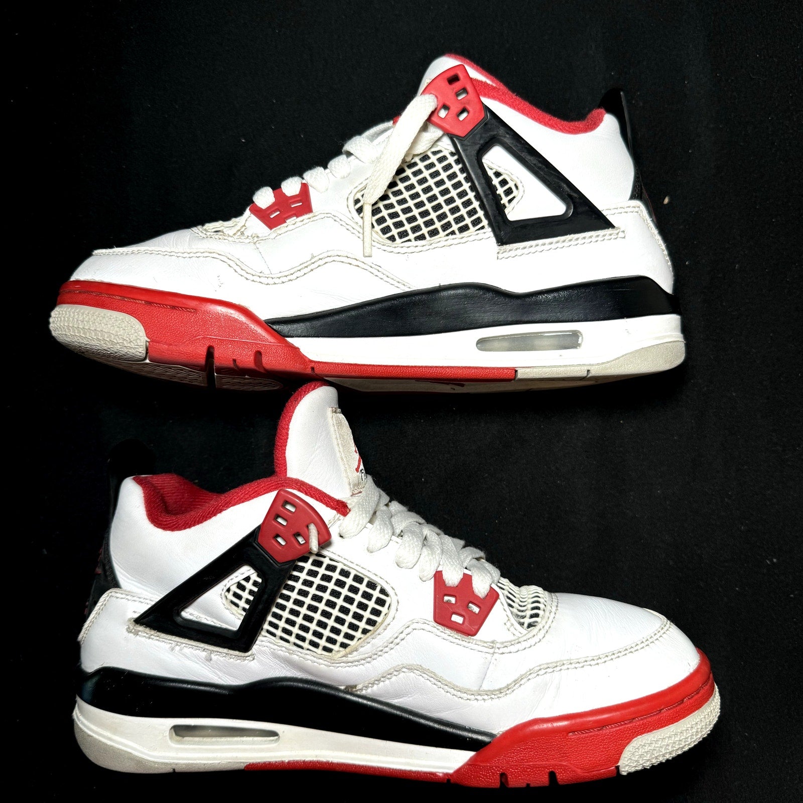 Air Jordan 4 Retro OG GS Fire Red 2020 Kids Shoes - Size 5.5