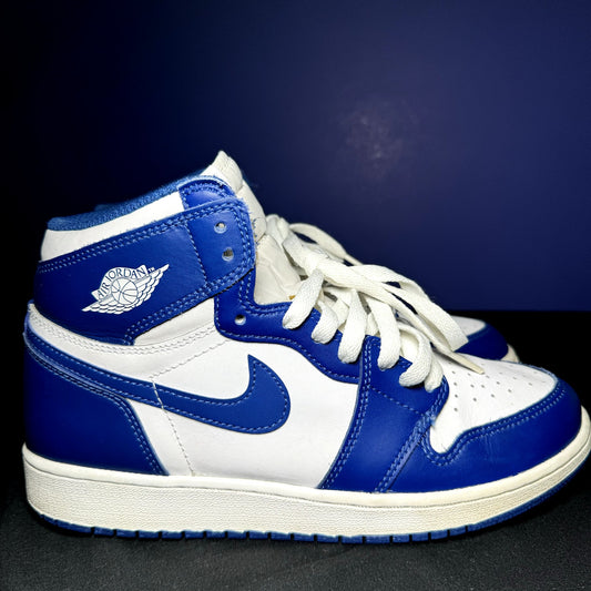 Air Jordan 1 High OG BG Storm Blue Kids Shoes - Size 7