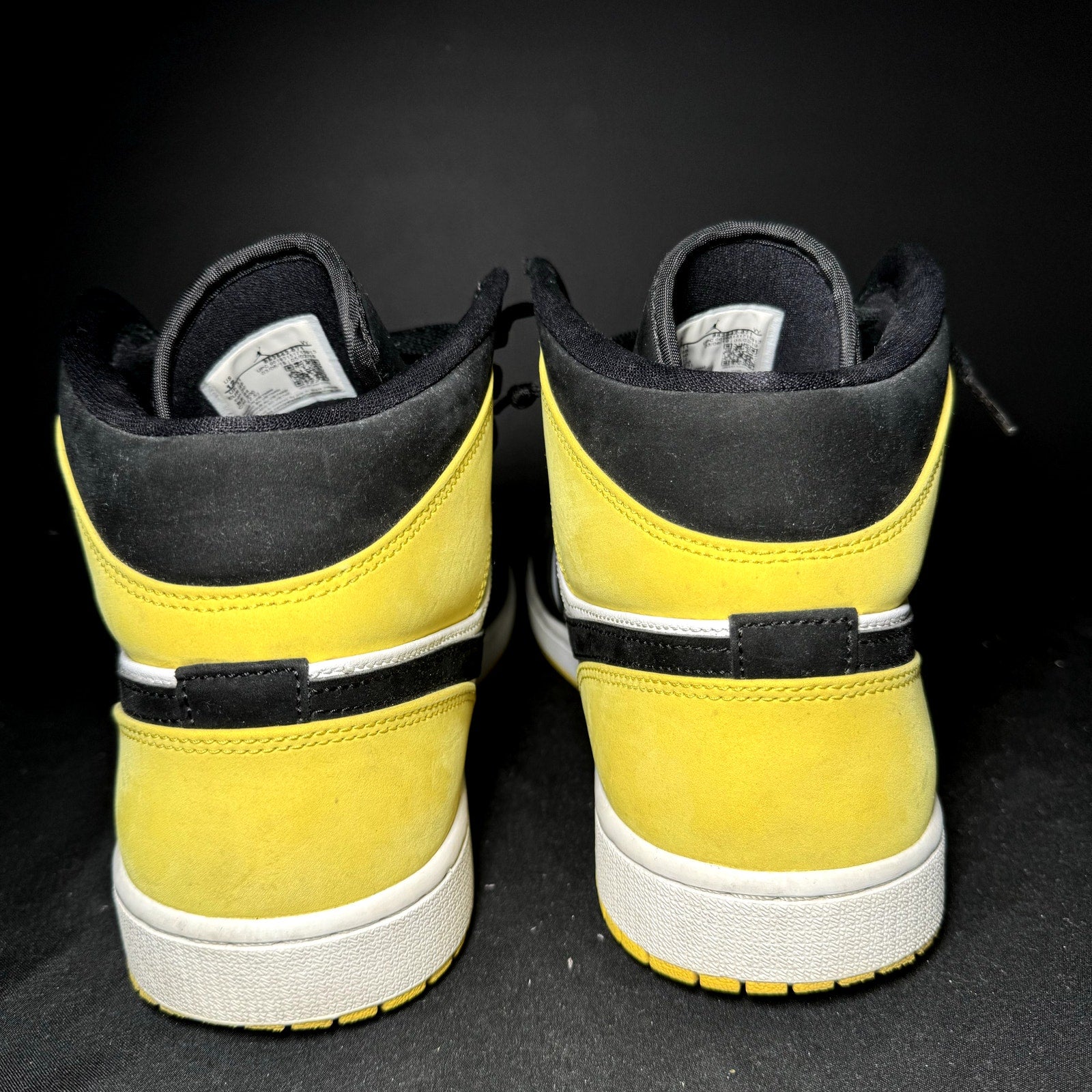 Air Jordan 1 Mid SE Yellow Toe Men's Shoes - Size 12