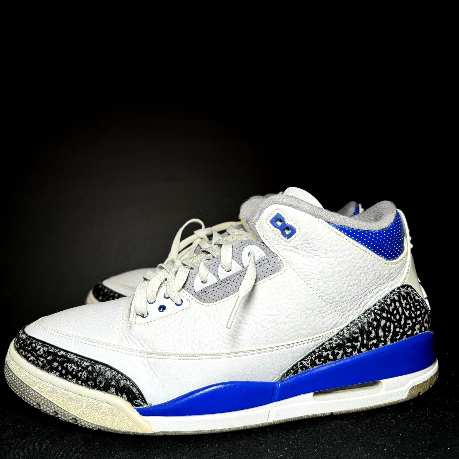 Air Jordan 3 Retro Racer Blue Men's Shoes - Size 14