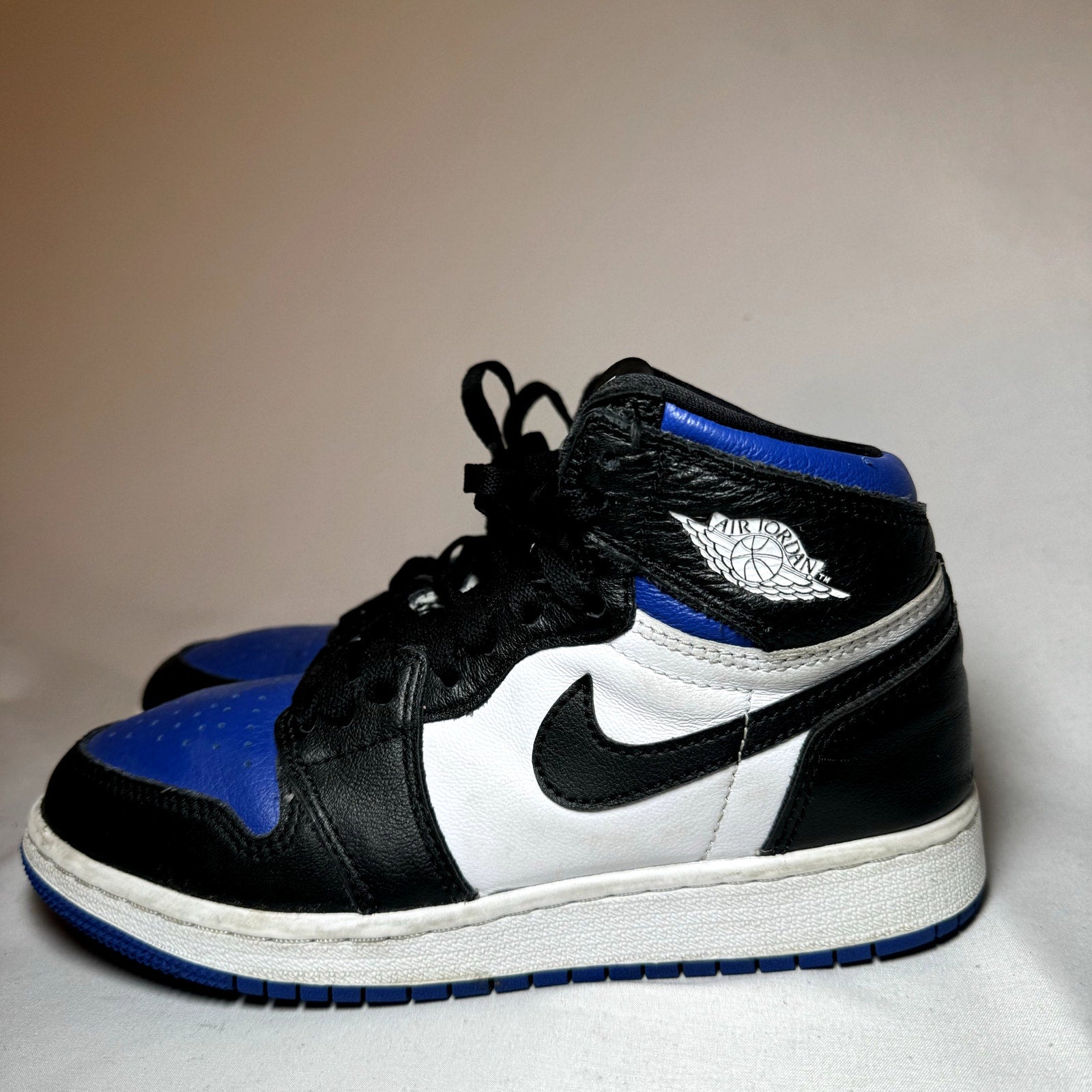 Air Jordan 1 Retro High OG GS Royal Toe Kids Shoes - Size 4