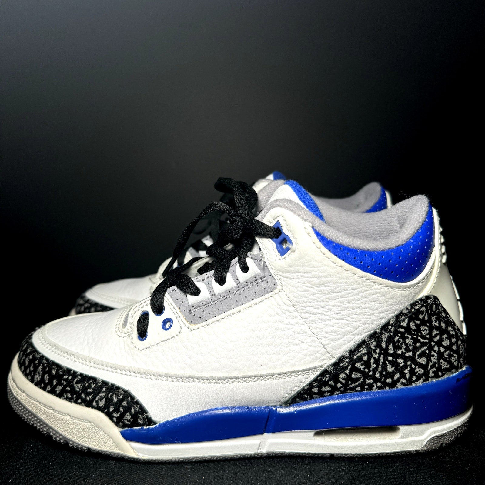 Air Jordan 3 Retro GS Racer Blue Kids Shoes - Size 5