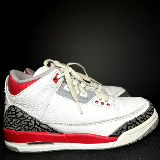 Air Jordan 3 Retro GS Fire Red 2022 Kids Shoes - Size 6.5