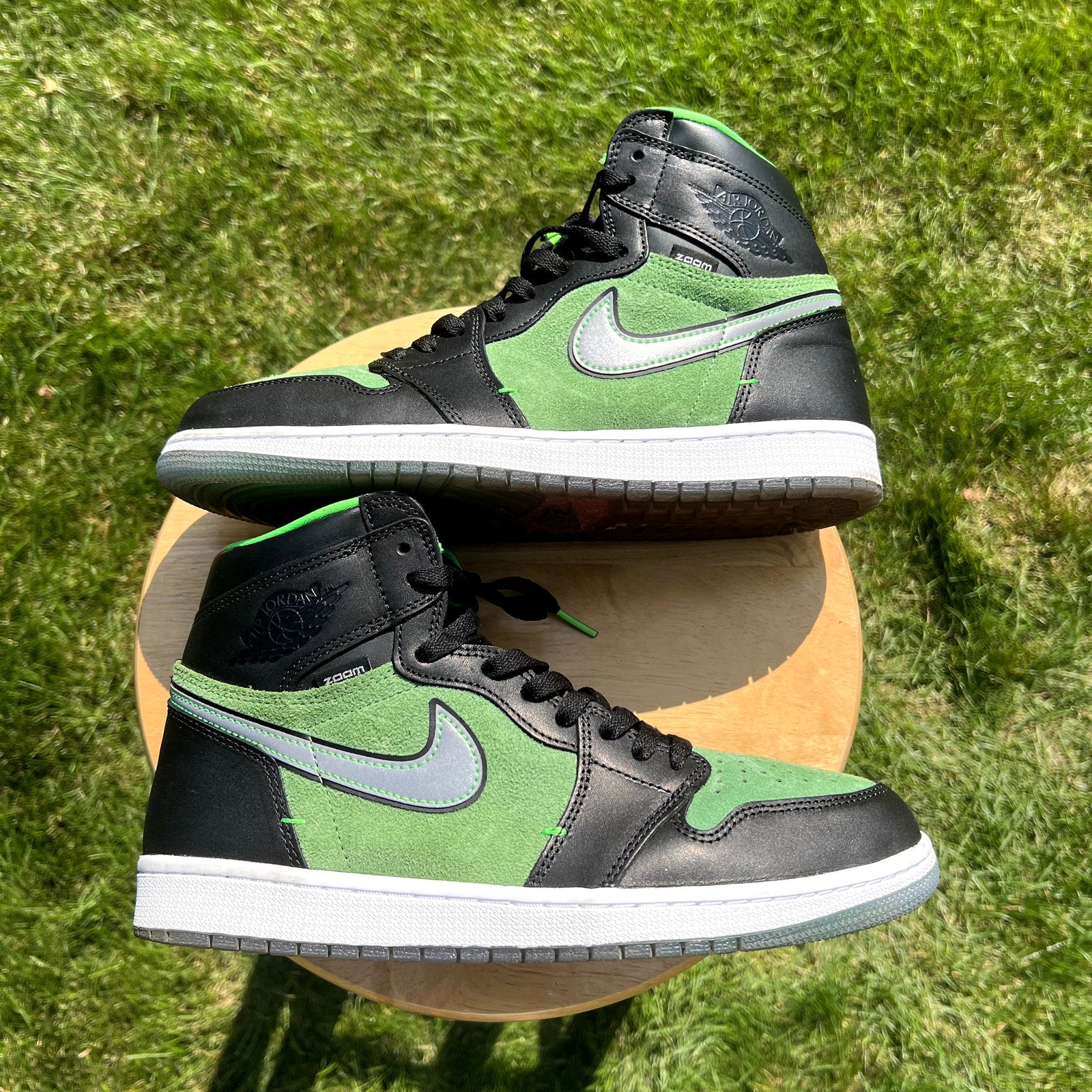 Air Jordan 1 High Zoom Zen Green Men's Shoes - Size 10.5