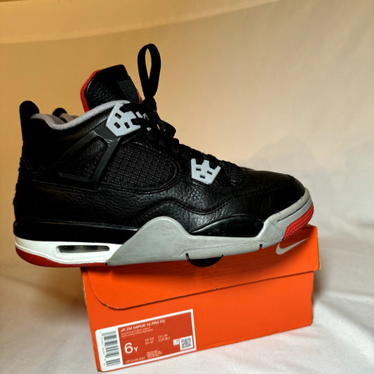 Air Jordan 4 Retro GS Bred Reimagined Kids Shoes - Size 6