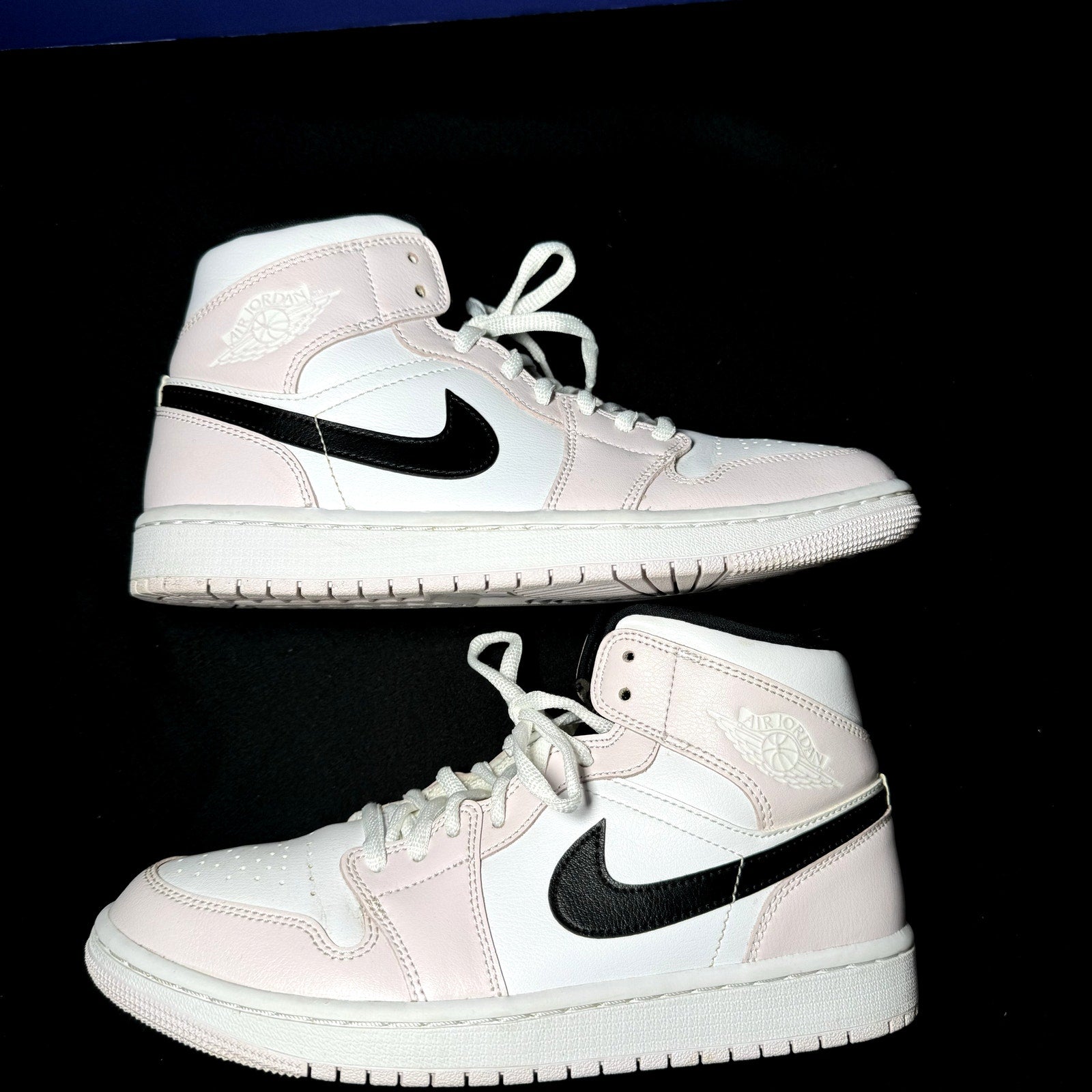 Air Jordan 1 Mid Barely Rose Women's Shoes - Size 8.5