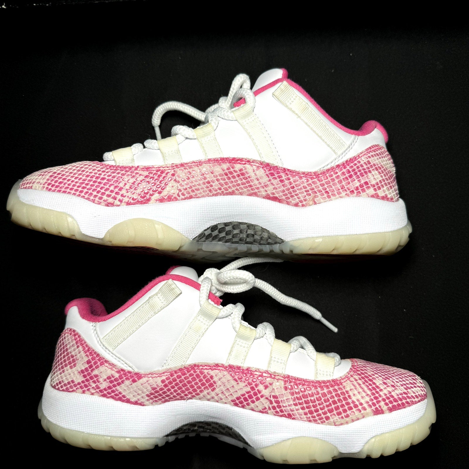 Air Jordan 11 Retro Low Pink Snakeskin 2019 Women's Shoes - Size 8