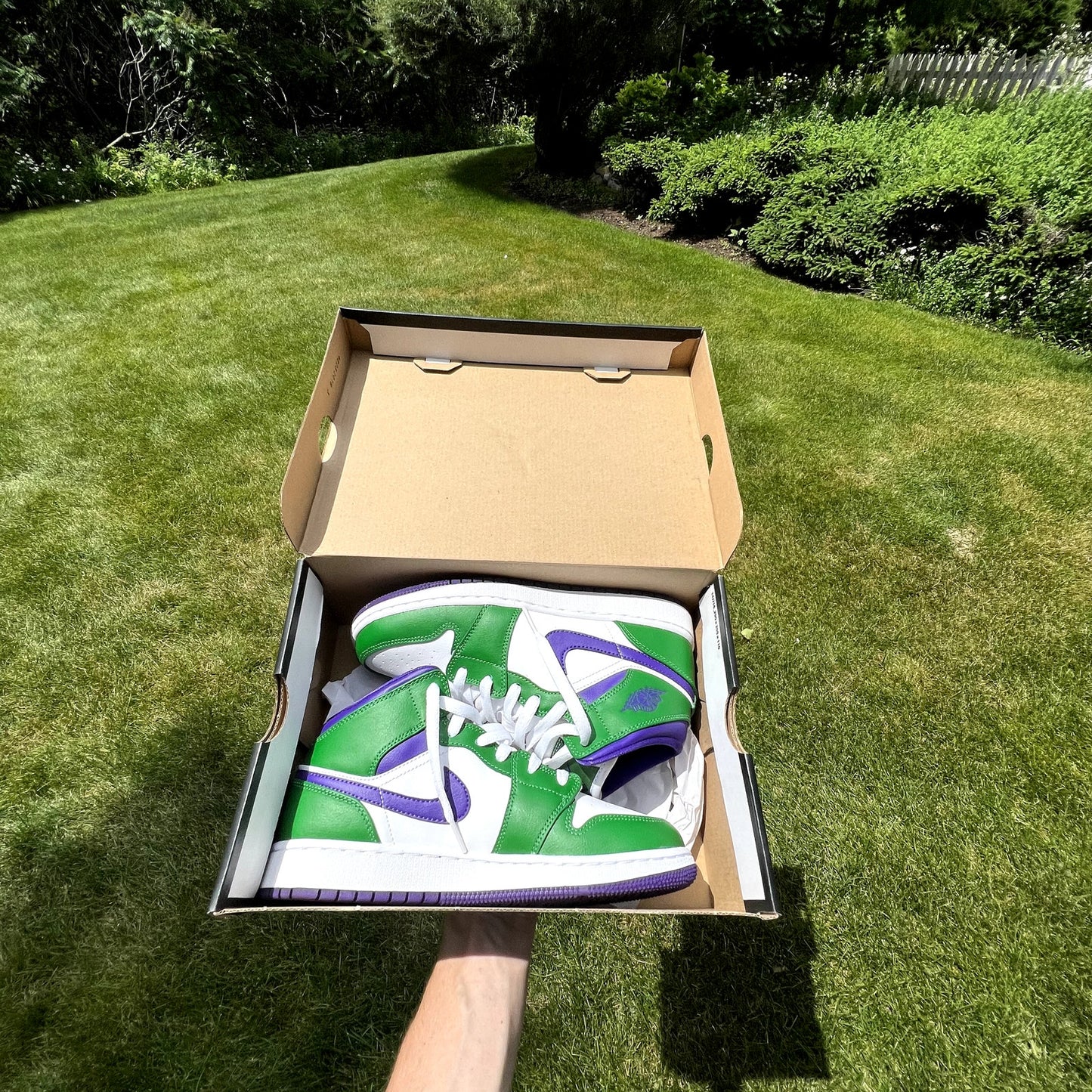 Air Jordan 1 Mid GS Hulk Men's Shoes - Size 6