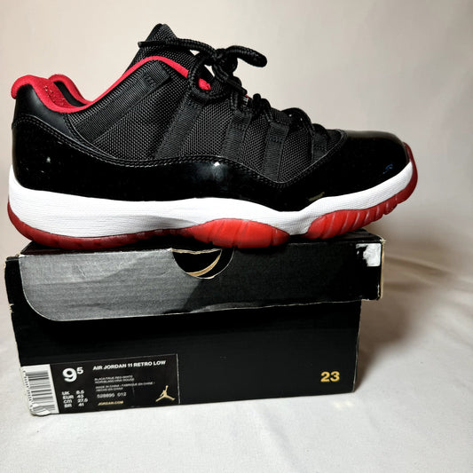 Air Jordan 11 Retro Low Bred 2015 Men's Shoes - Size 9.5