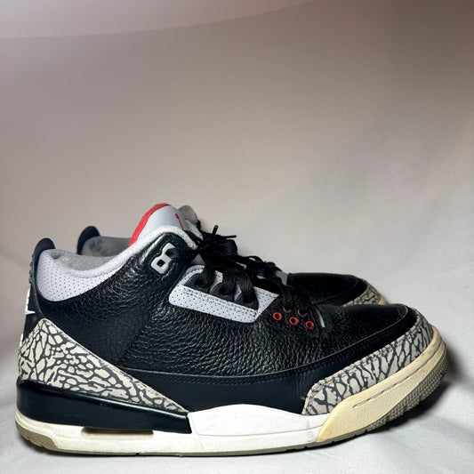 Air Jordan 3 Retro OG Black Cement 2018 Men's Shoes - Size 11.5