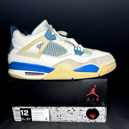 Air Jordan 4 Retro Military Blue 2012 Men's Shoes  - Size 12