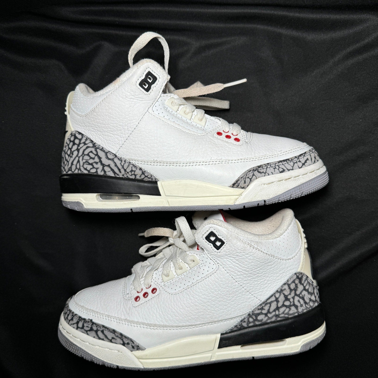 Air Jordan 3 Retro GS White Cement Reimagined Kids Shoes - Size 5