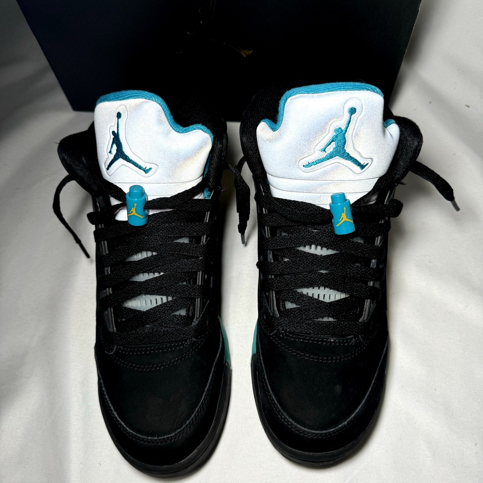 Air Jordan 5 Retro GS Aqua Kids Shoes - Size 7