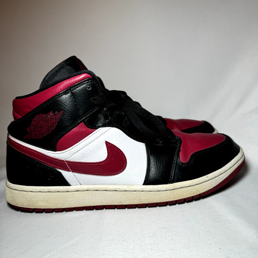 Air Jordan 1 Mid Noble Red Men's Shoes - Size 11