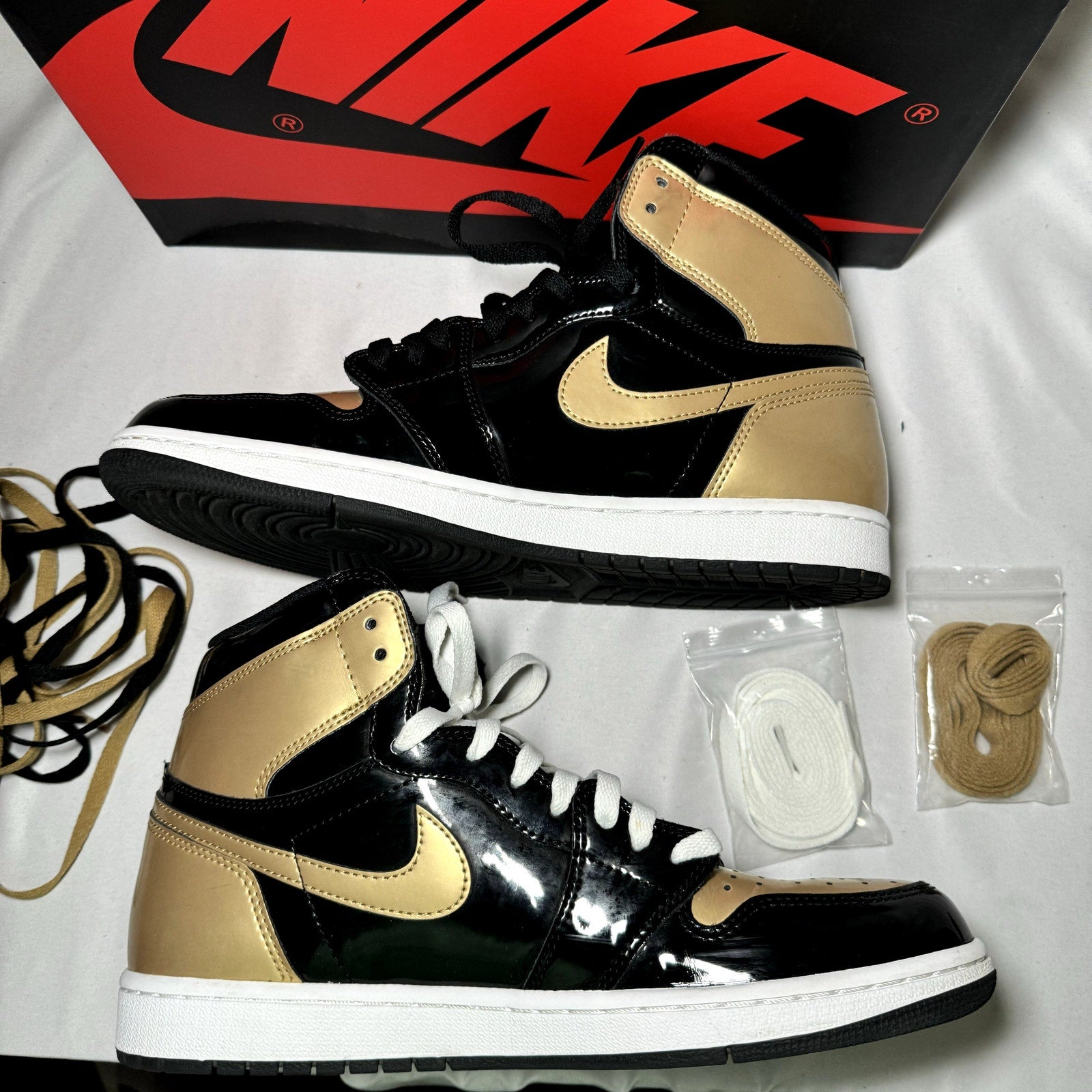 Air Jordan 1 Retro High OG NRG Gold Toe Men's Shoes - Size 10.5