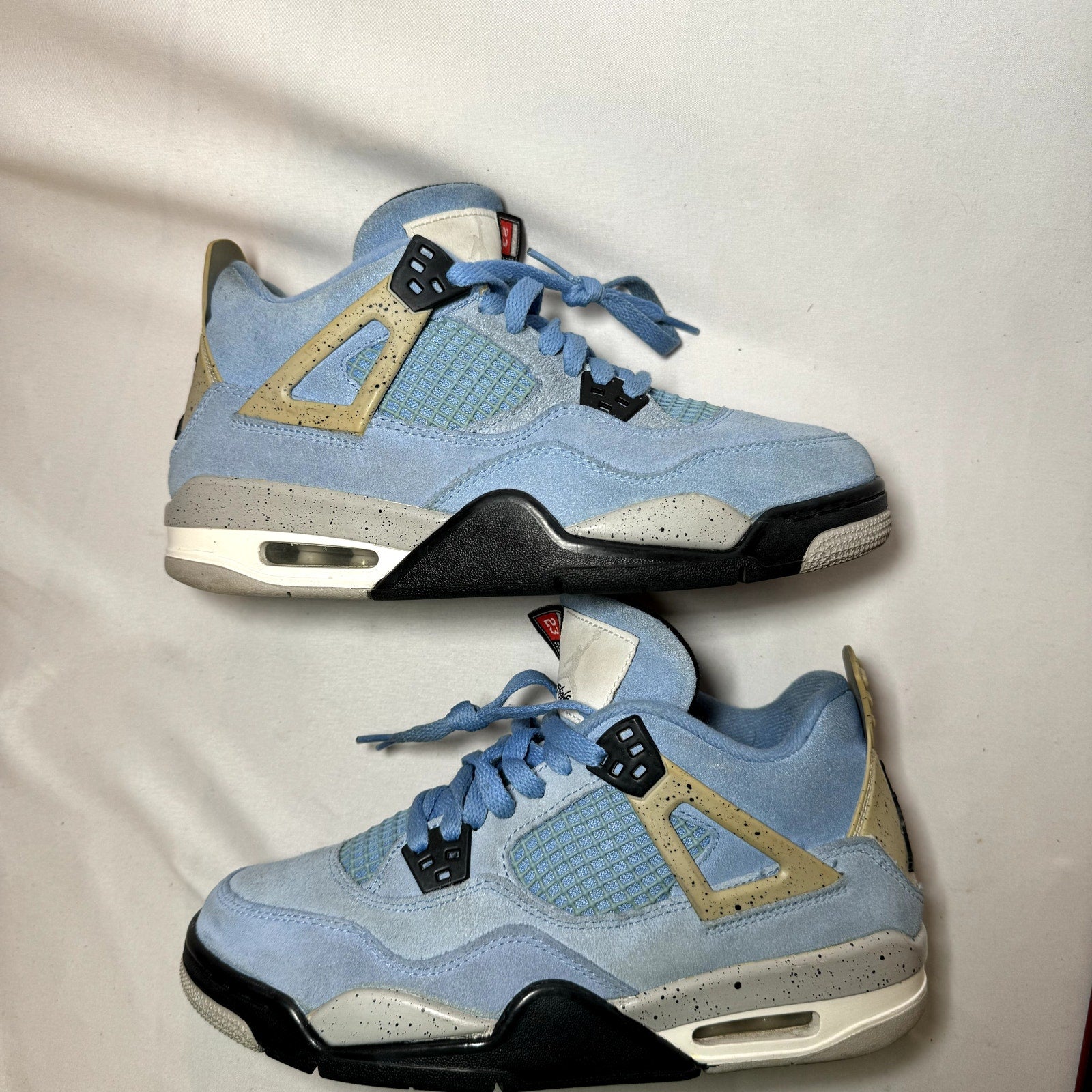 Air Jordan 4 Retro GS University Blue Kids Shoes - Size 6.5