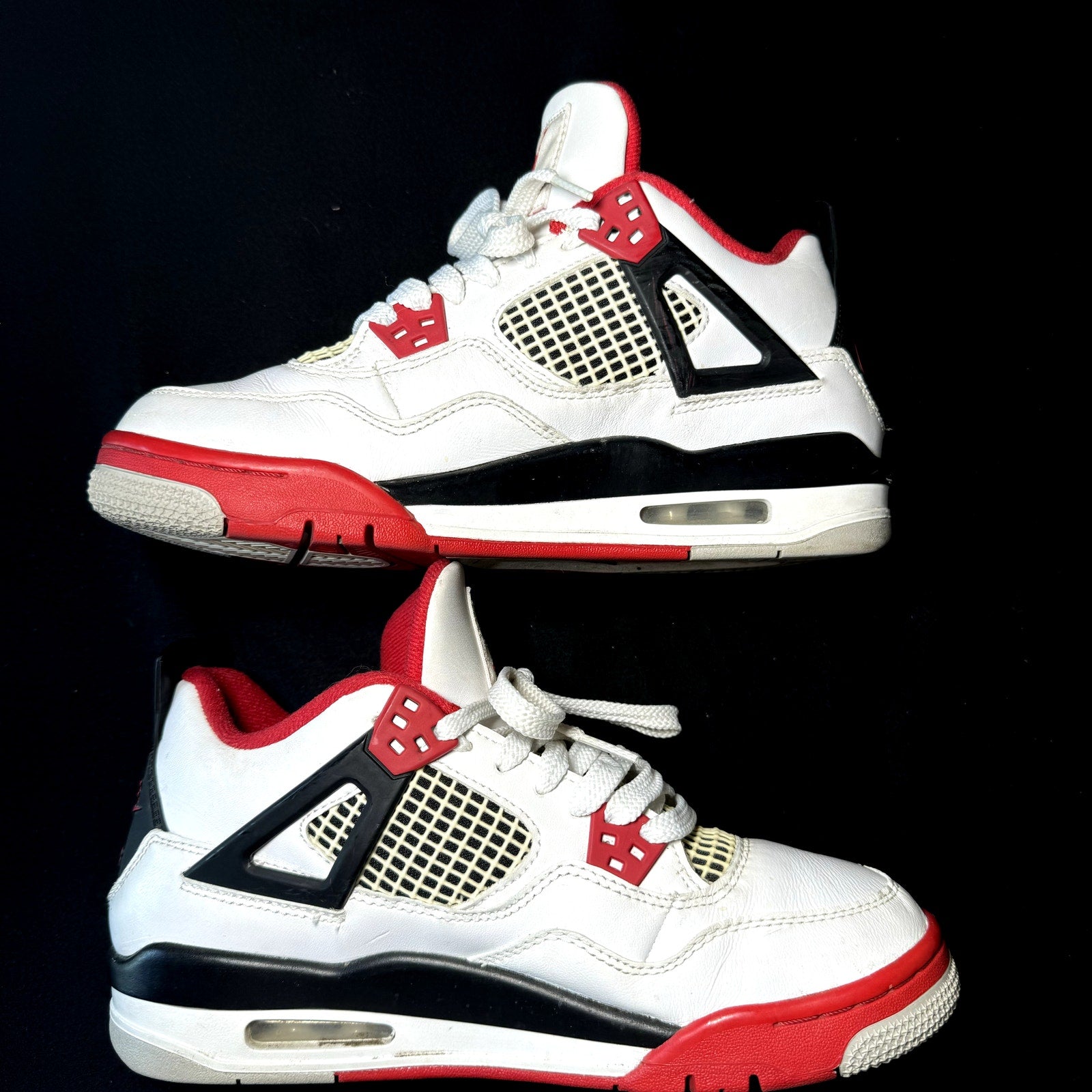 Air Jordan 4 Retro OG GS Fire Red 2020 Kids Shoes - Size 7