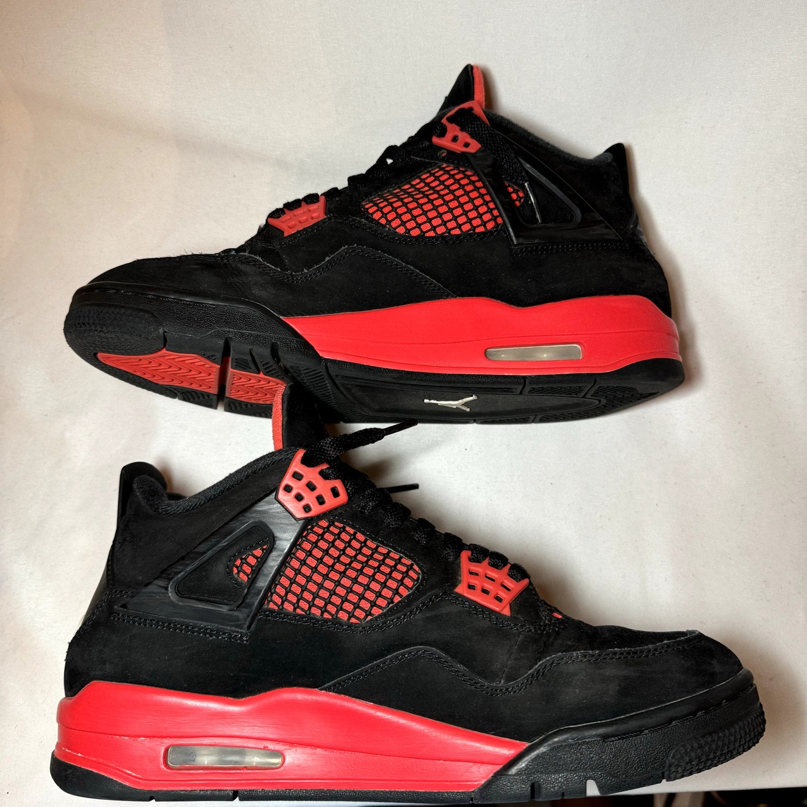 Air Jordan 4 Retro Red Thunder Men's Shoes - Size 9.5