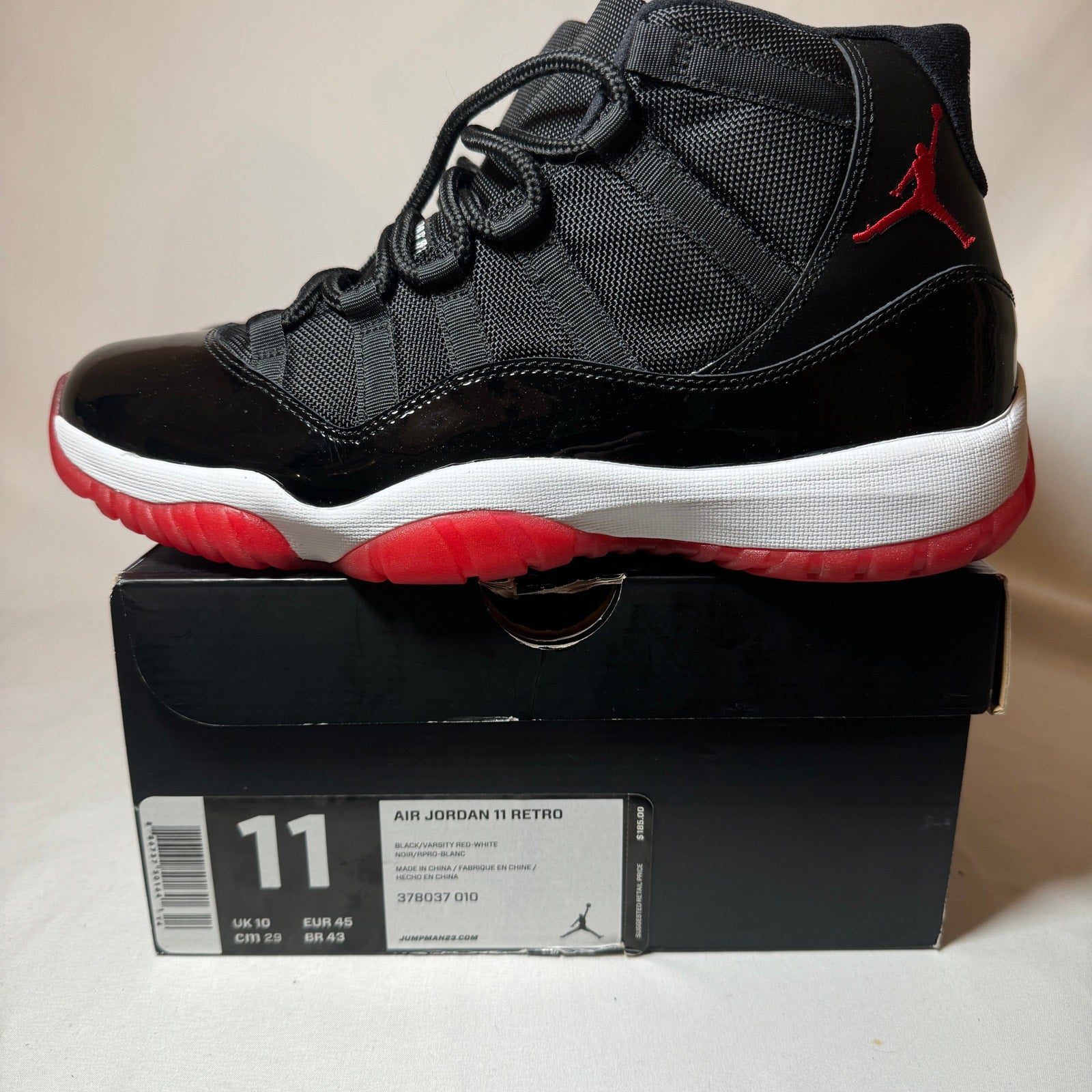 Air Jordan 11 Retro Bred 2012 Men's Shoes - Size 11