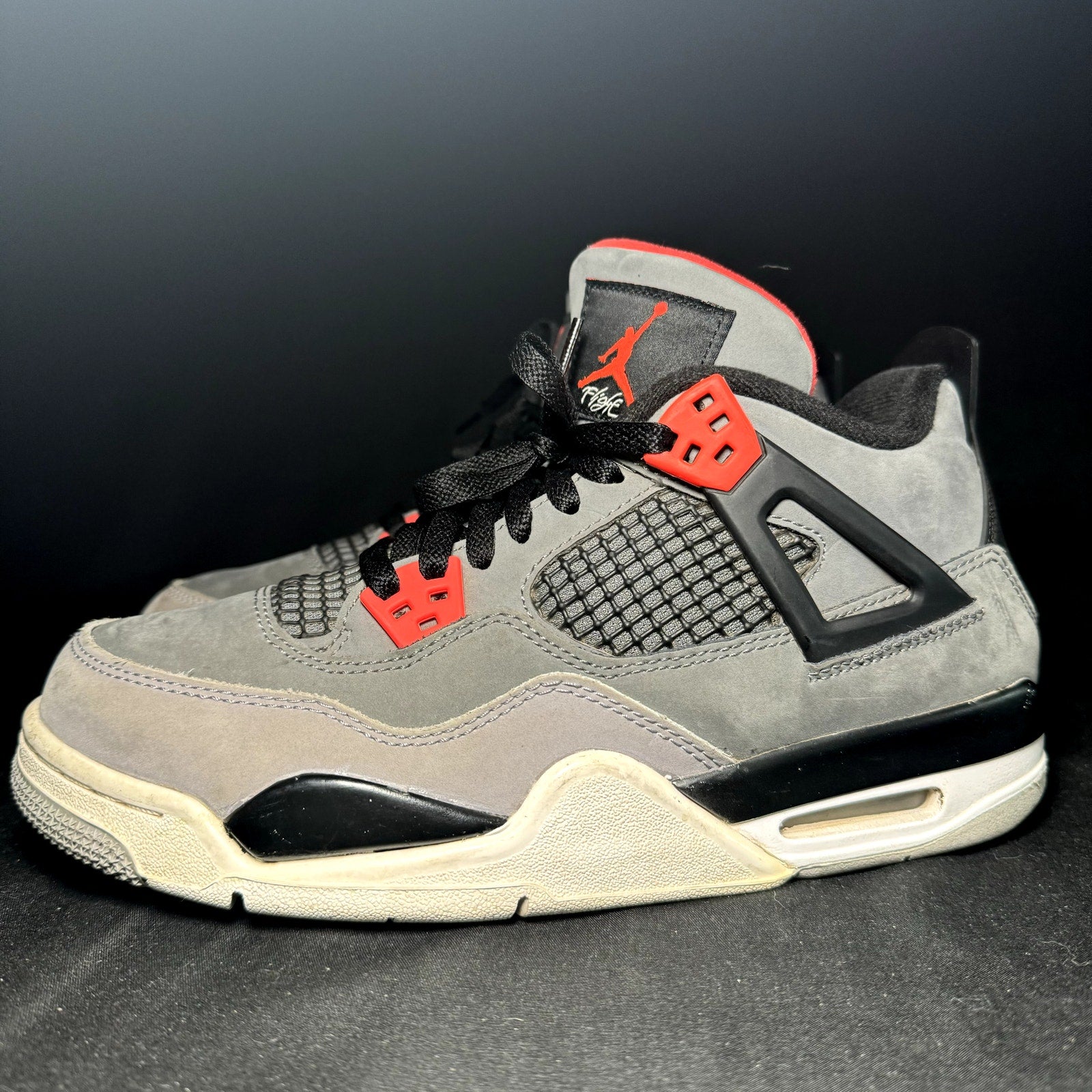 Air Jordan 4 Retro GS Infrared Kids Shoes - Size 7