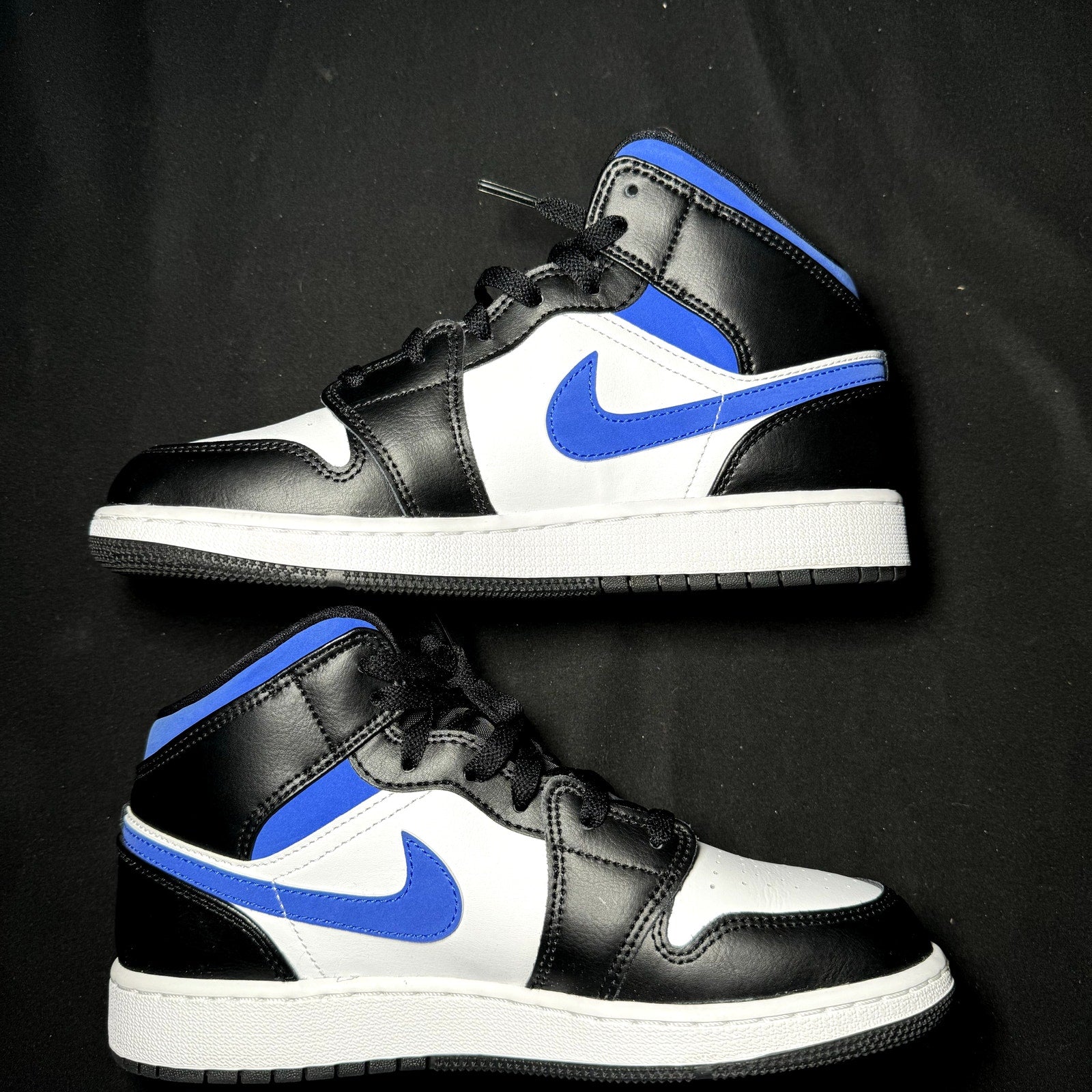 Air Jordan 1 Mid GS Racer Blue 2021 Kids Shoes - Size 6.5